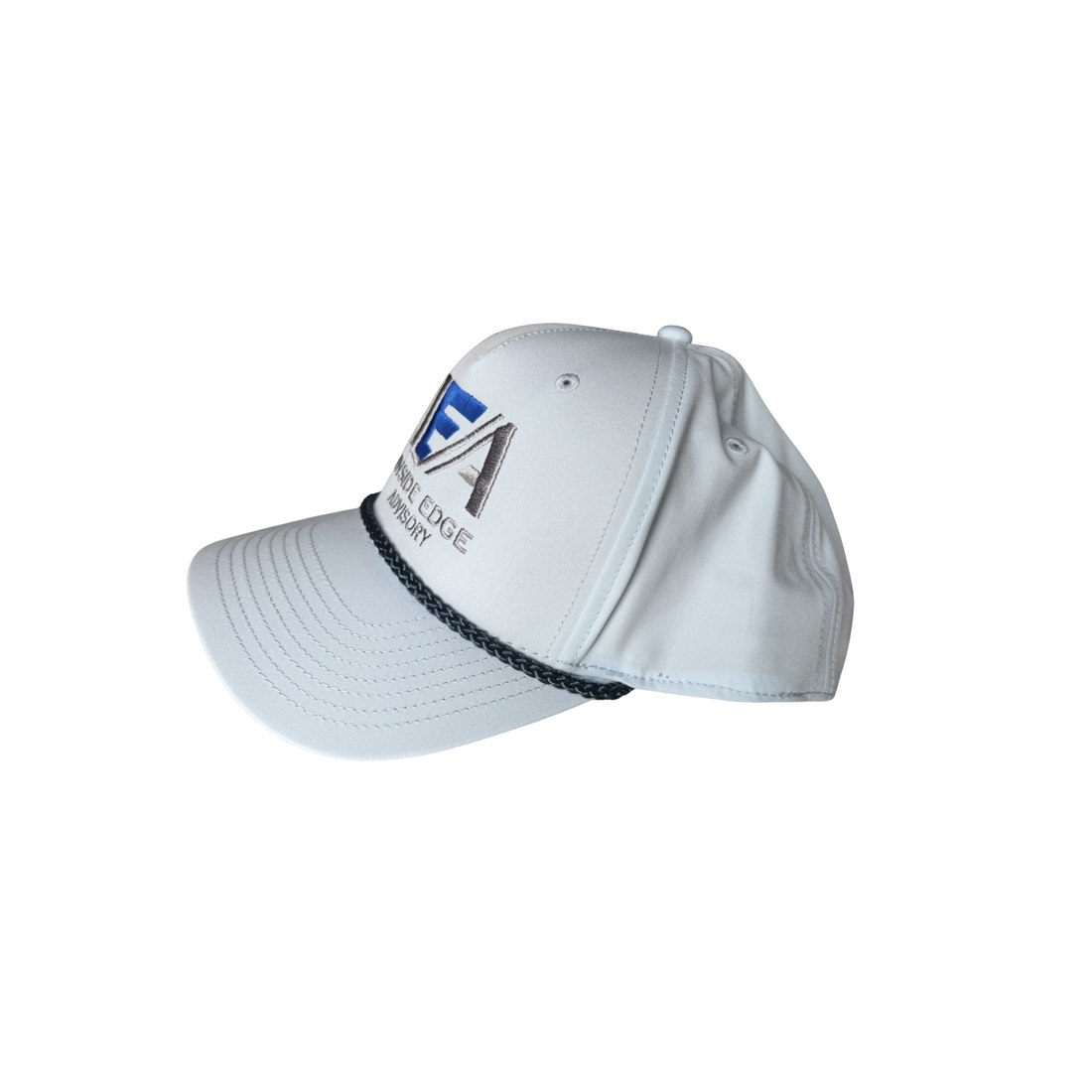 IEA hat, blue, side view
